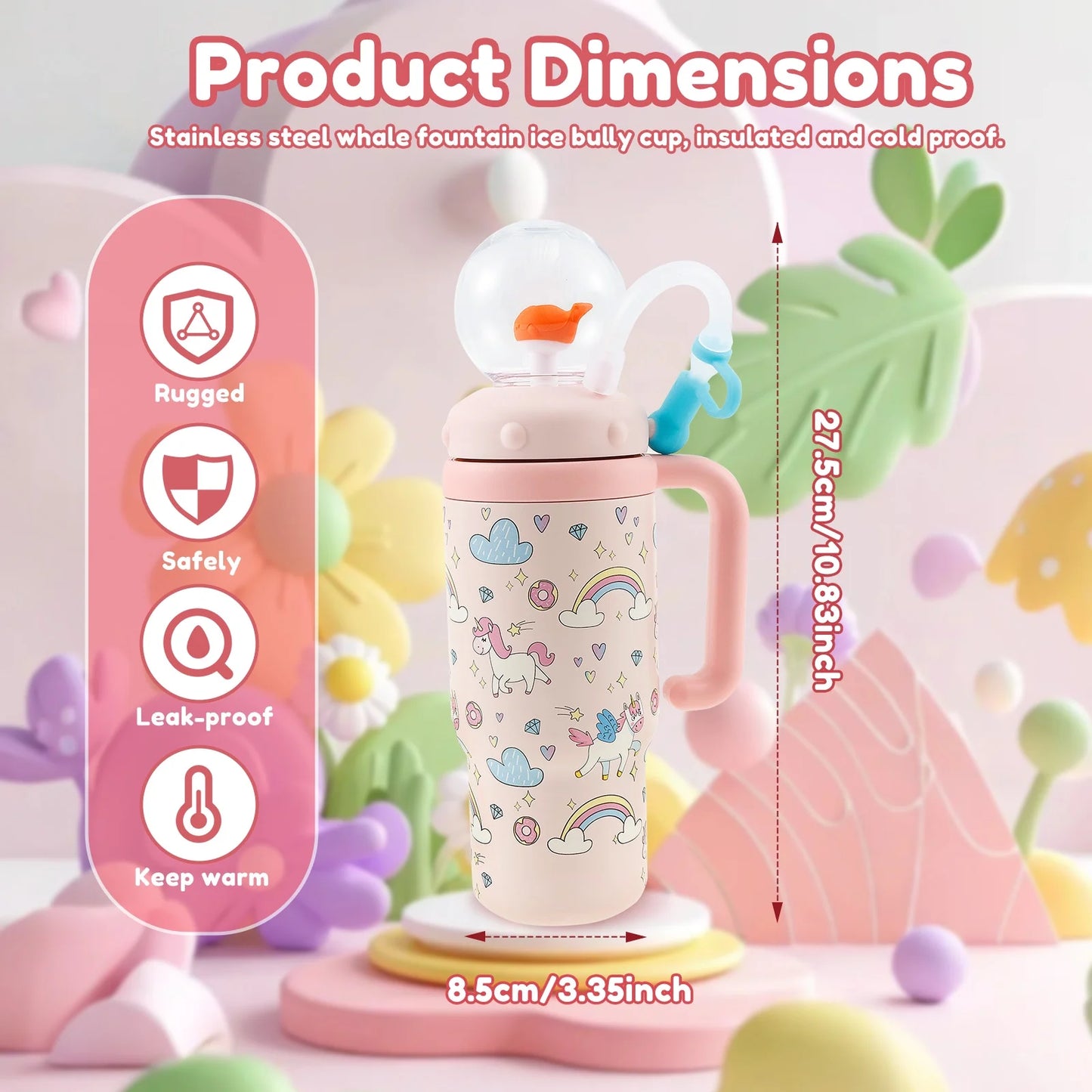 Whale Splash Tumbler™ – Leak-Proof Kids & Adults Fun Drinking Cup (24oz)