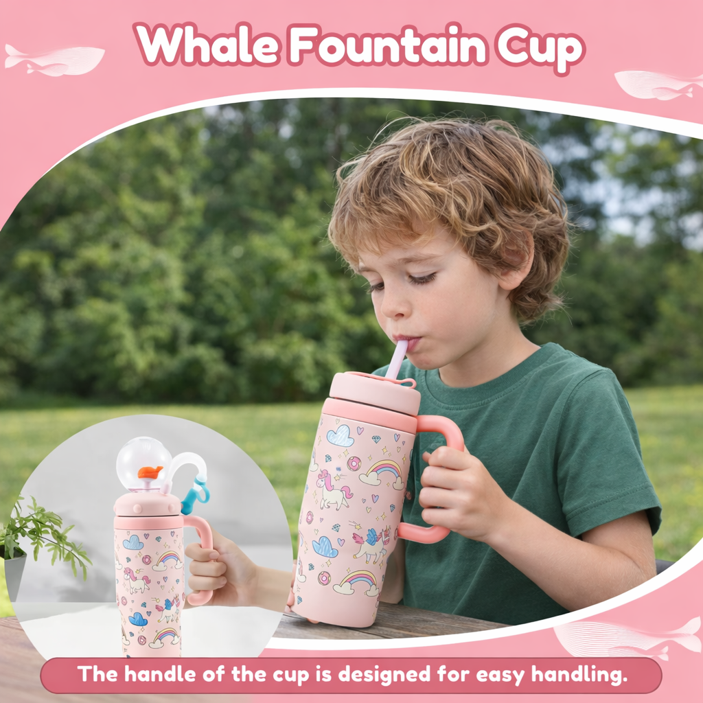 Whale Splash Tumbler™ – Leak-Proof Kids & Adults Fun Drinking Cup (24oz)