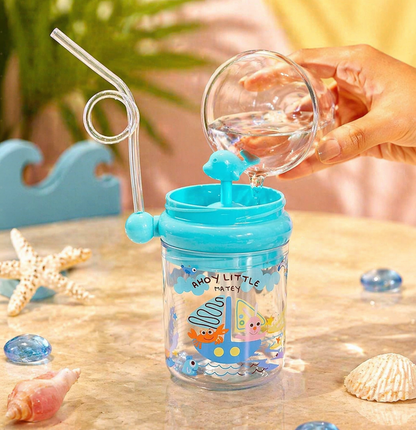 Magic Whale Sippy Cup – Spill-Proof Kids Water Bottle