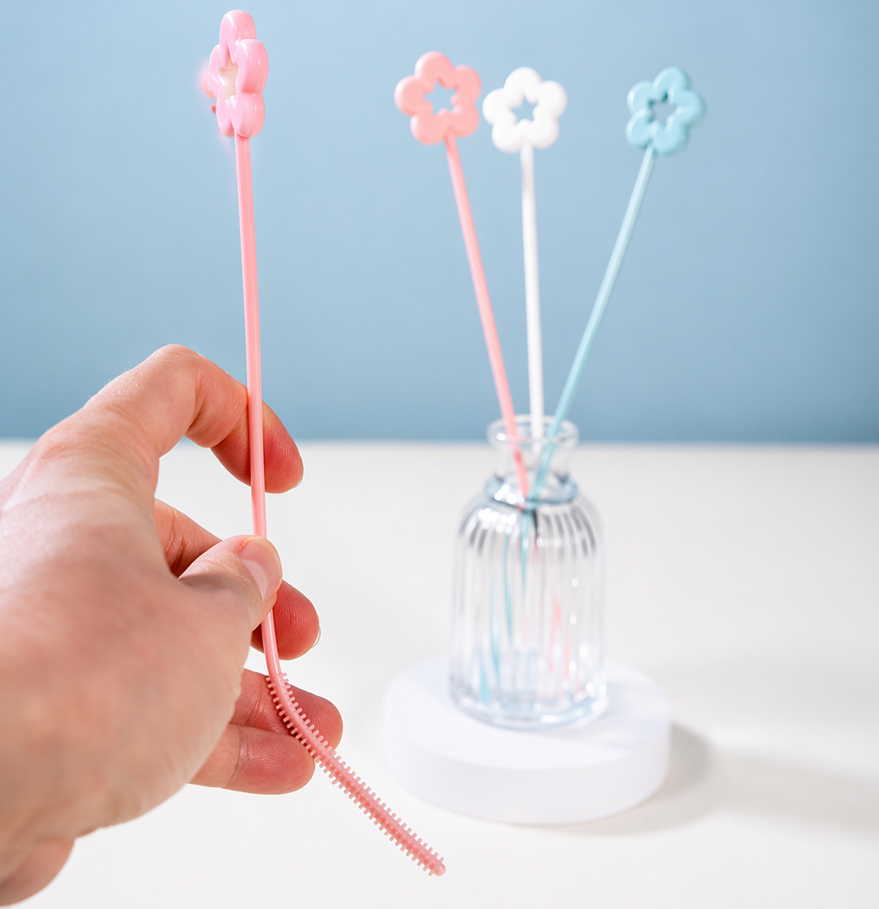 Deep Clean Straw Brush Set – Removes Buildup & Odor from Tumblers