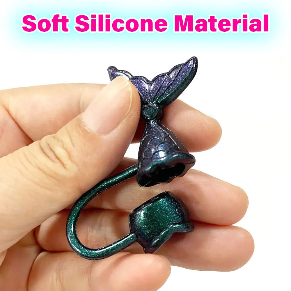 MermaidSeal™ Straw Cover (Leak-Proof • Dust Guard • 8–10mm Fit)