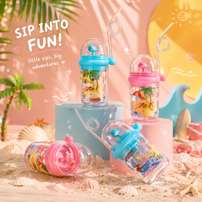 Magic Whale Sippy Cup – Spill-Proof Kids Water Bottle