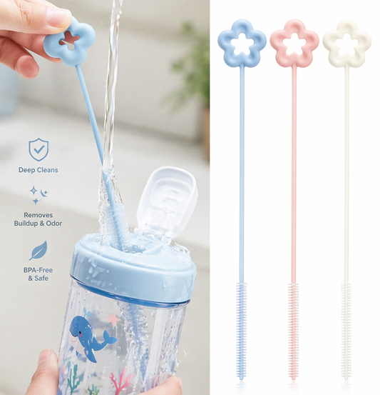 Deep Clean Straw Brush Set – Removes Buildup & Odor from Tumblers