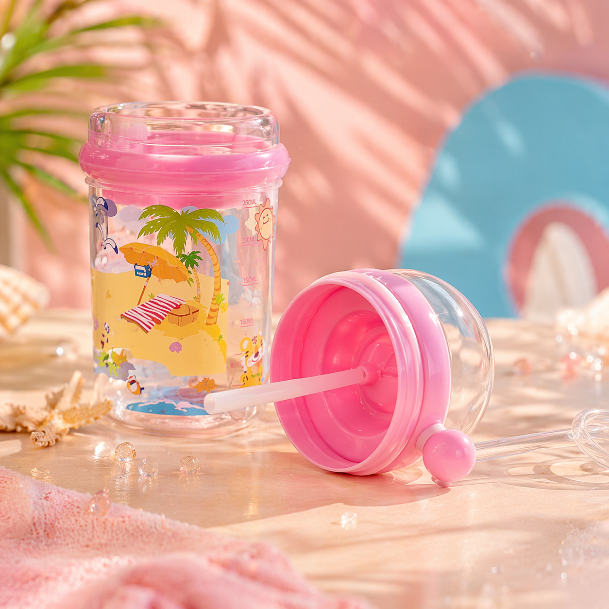 Magic Whale Sippy Cup – Spill-Proof Kids Water Bottle